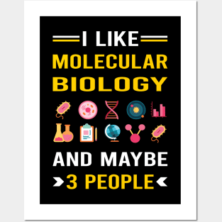 3 People Molecular Biology Biologist Posters and Art